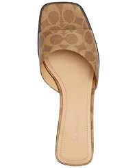 Coach Women's Sculpted C Leather Block-Heel Sandals