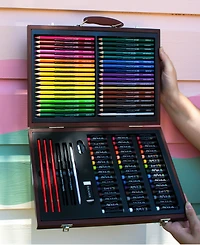 Art 101 Draw Color Wood Art Set, 106 Pieces