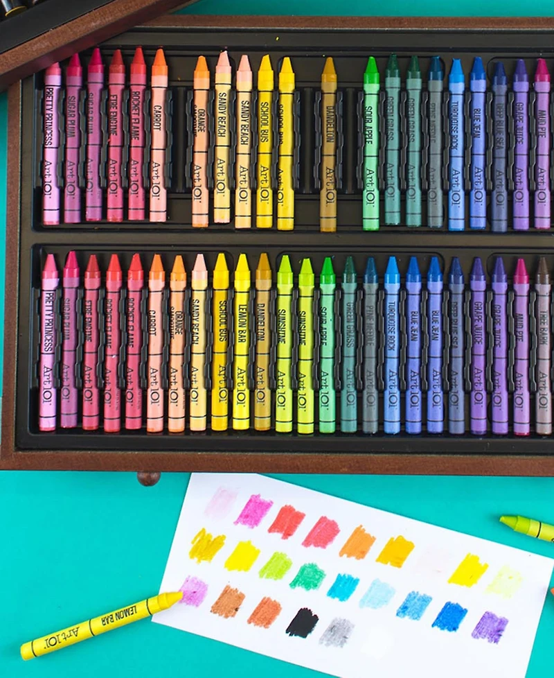 Art 101 Doodle Draw Multimedia Wood Art Set, 136 Pieces