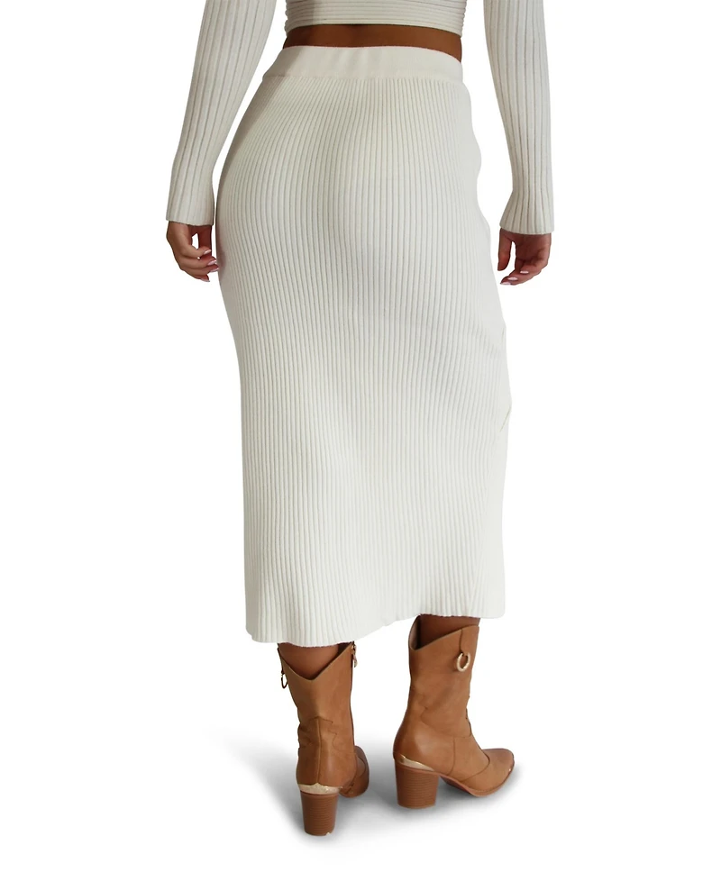 Belle & Bloom Women's All My Life Knit Midi Skirt
