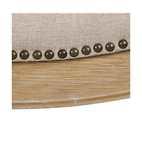 Solid Wood Bar Stool Backless Design for Counter or Bistro Seating