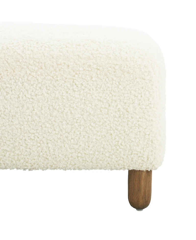 Modern Upholstered Ottoman Bench,Comfortable End-of-Bed Seat for Bedroom or Living Room-The Pop Home