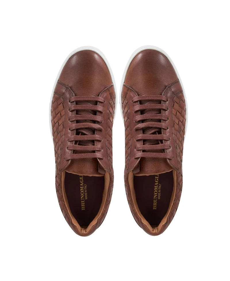 Bruno Magli Men's Beto Woven Lace Up Sneakers