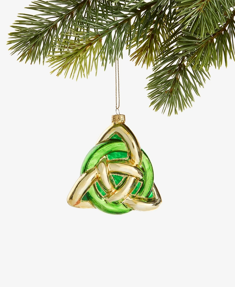 Holiday Lane Around the World Glass Trinity Ornament, Exclusively at Macy's