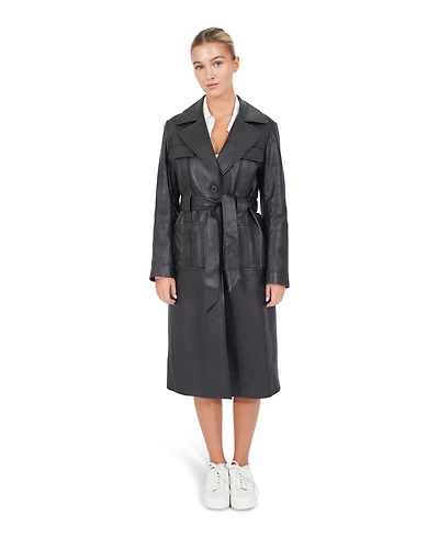 Belle & Bloom Women's Unstoppable Leather Trench