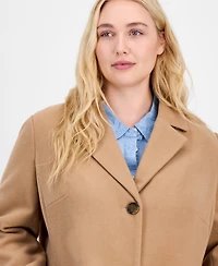 Maralyn & Me Trendy Plus Size Single-Breasted Walker Coat