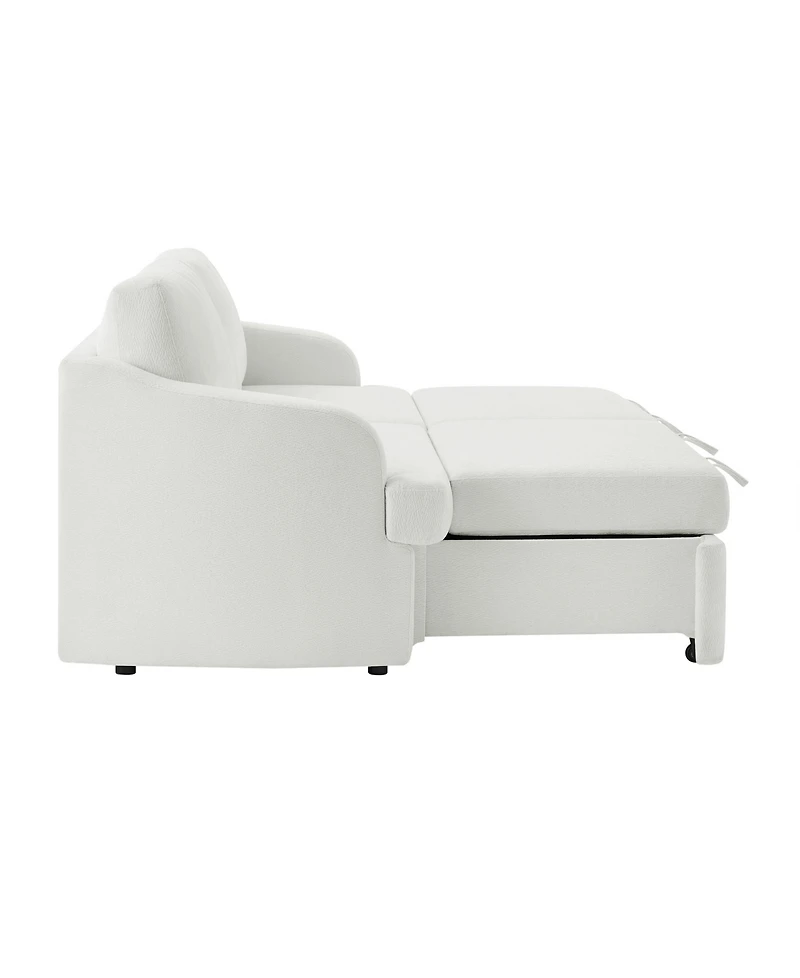 Serta 91.3" Polyester Medford Convertible Sofa