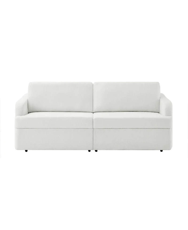 Serta 91.3" Polyester Medford Convertible Sofa