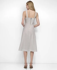 Dkny Women's Square-Neck Sleeveless Midi Dress