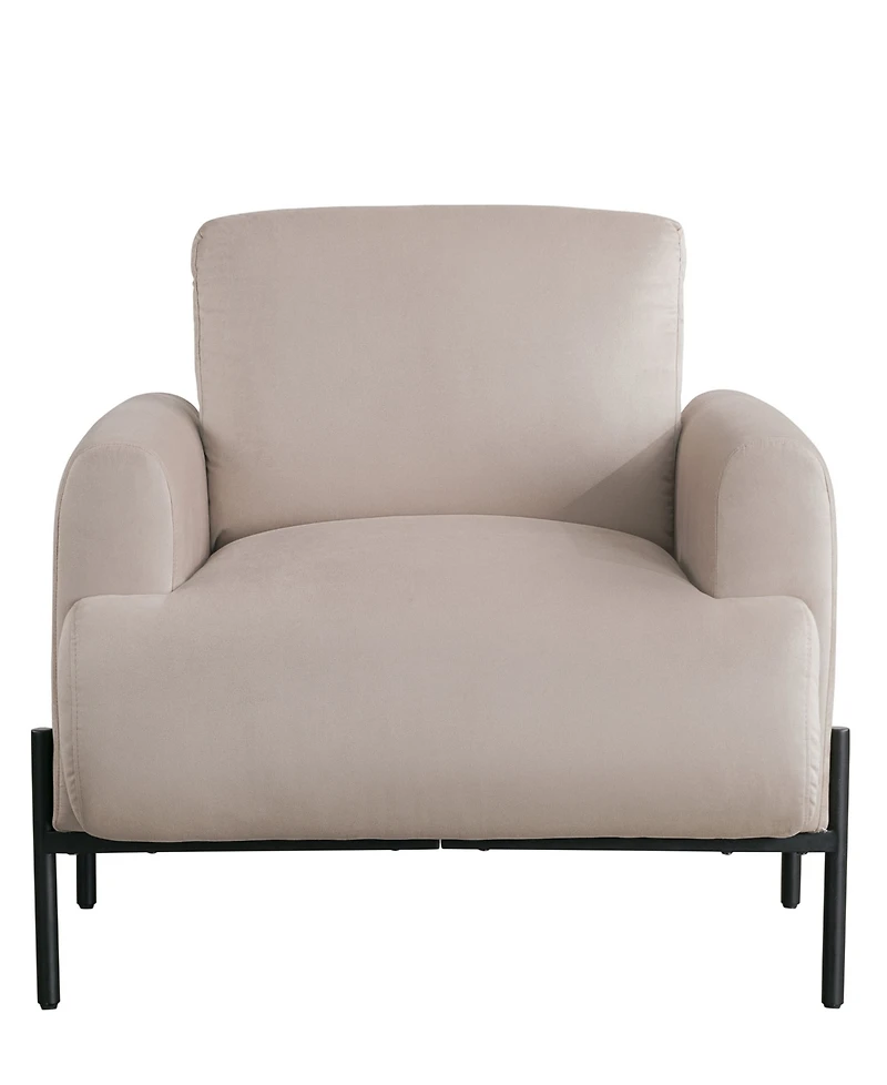 Lifestyle Solutions 35.3" Velvet Kyoto Accent Chair