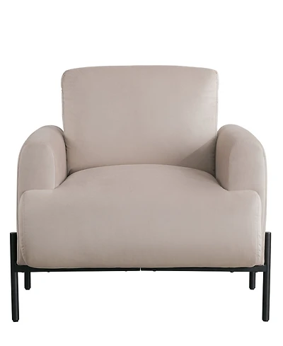 Lifestyle Solutions 35.3" Velvet Kyoto Accent Chair