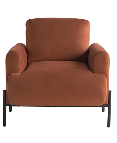 Lifestyle Solutions 35.3" Velvet Kyoto Accent Chair