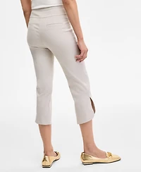 Jm Collection Women's Mid-Rise Pull-On Tulip-Hem Capri Pants, Exclusively at Macy's