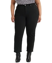 Levi's Plus Wedgie High-Rise Straight-Leg Jeans