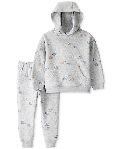 Carter's Toddler Boys 2-Pc. Helicopter Quilted Hoodie & Pants Set