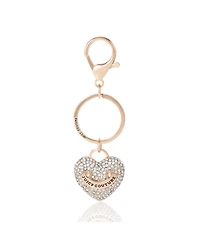 Juicy Couture Pave Heart Keychain – Sparkling Gold-Tone Charm