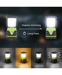 Lepro 1000LM Battery Powered Led Camping Lantern, Waterproof with 4 Light Modes,Not Rechargeable, Ideal for Camping, Emergency, Power Outages