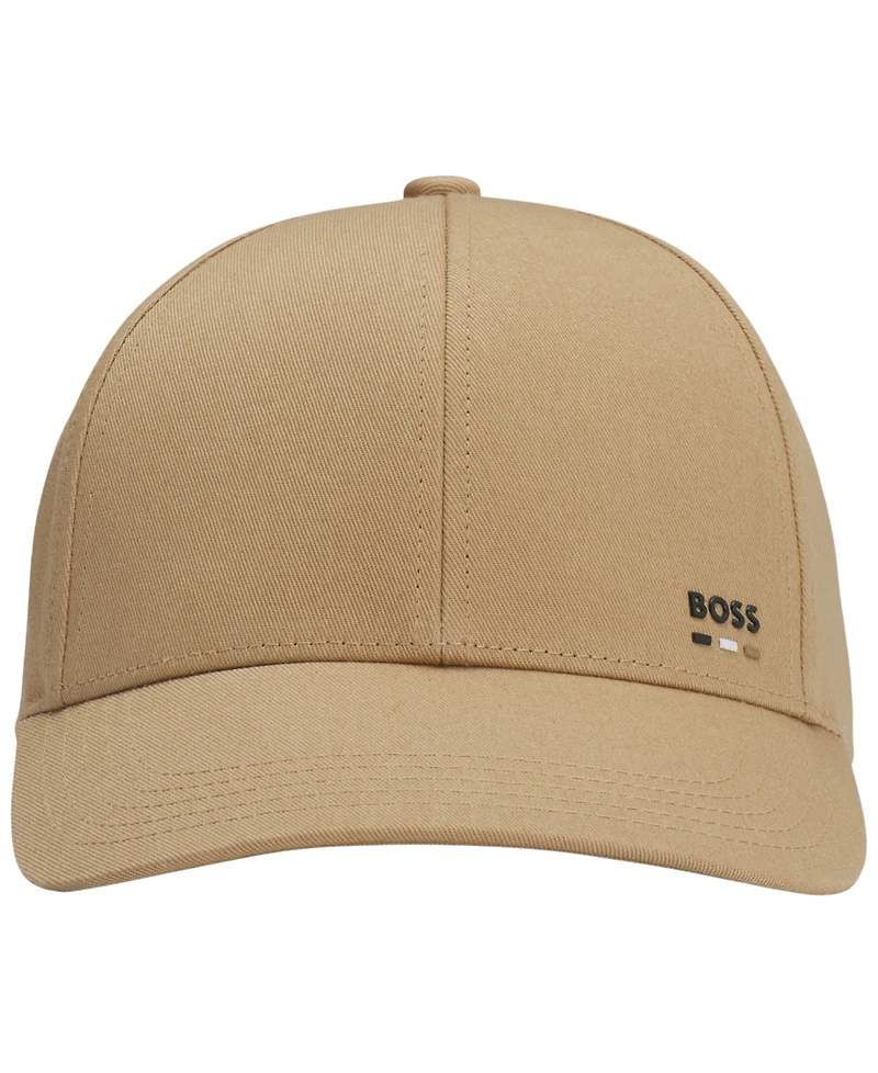 Boss by Hugo Boss Men's Logo Trim Cotton-Twill Hat
