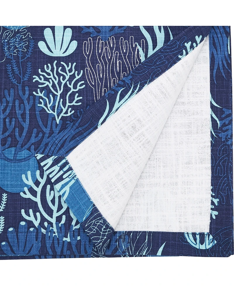 Saro Lifestyle Ocean Depths Coral Table Runner, 14" x 72"
