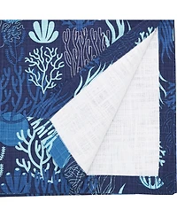 Saro Lifestyle Ocean Depths Coral Table Runner, 14" x 72"