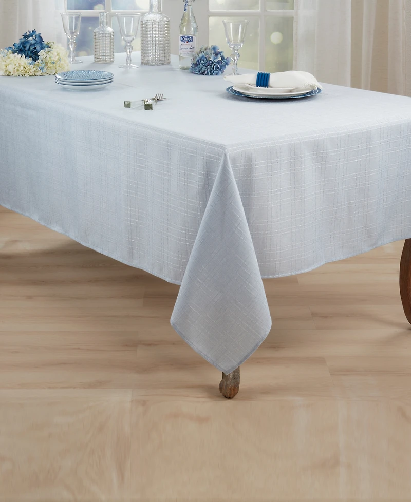 Saro Lifestyle Classic Stitched Plaid Tablecloth