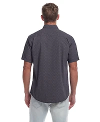 Weatherproof Vintage Men's Short Sleeve Cotton Poplin Shirt