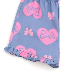 Barbie Toddler Girls Peplum T-Shirt and Shorts Outfit Set