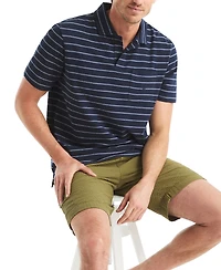Nautica Men's Classic-Fit Stripe Seersucker Polo Shirt