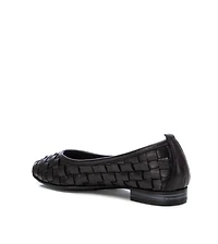 Carmela Leather Collection Women's Braided Flats By Xti