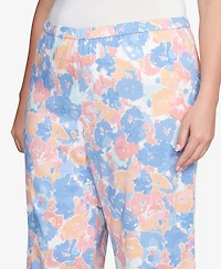 Ruby Rd. Plus Floral Print Soft Capri Pants