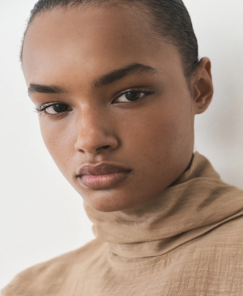 Mango Women's Textured Bow Blouse