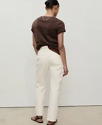 Mango Women's Matilda Medium-Rise Straight-Fit Jeans