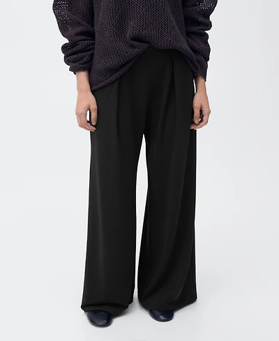 Mango Women's Godet Palazzo Pants