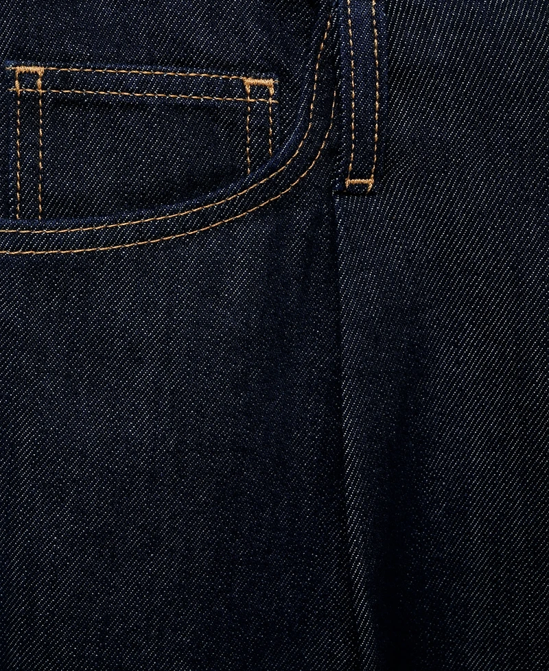 Mango Women's Wide Leg Denim Jeans