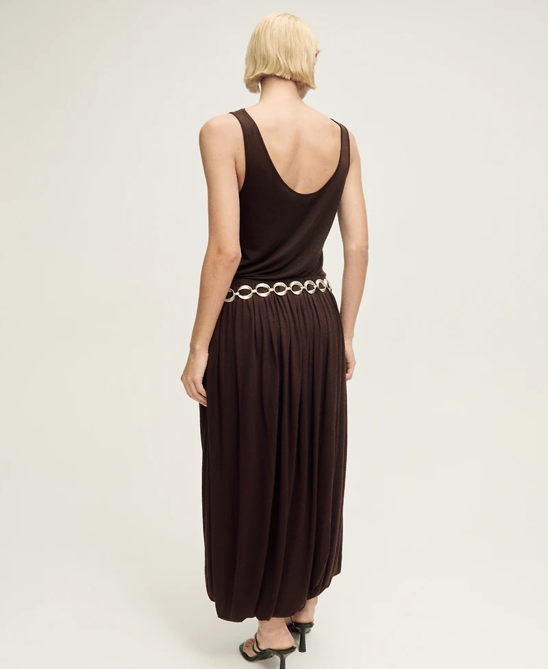 Mango Women's Puffed Hem Wool Blend Skirts