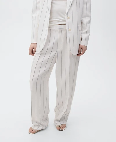 Mango Women's Striped Suit Pants
