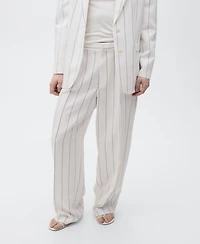Mango Women's Striped Suit Pants