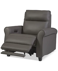 Thandler Leather Power Headrest Recliners, Exclusively at Macy's