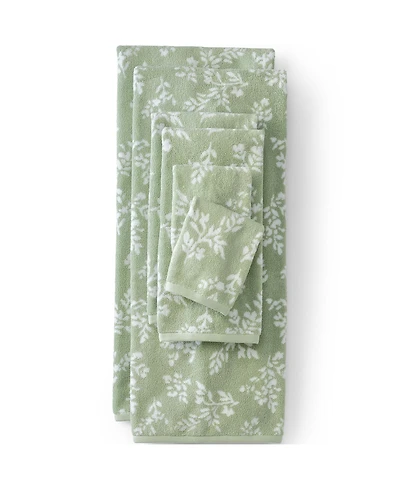 Lands' End Cotton Jacquard 6-Piece Bath Towel Set