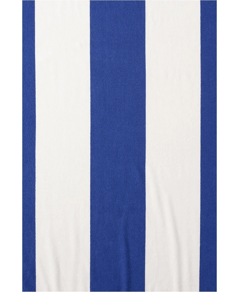Lands' End Rugby Stripe Beach Towel