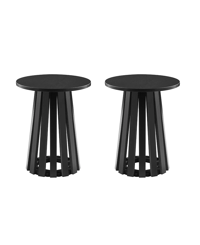Manhattan Comfort Layla 2-Pc. 17.7" Modern End Table Set