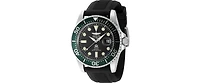 Invicta Men's 48214 Pro Diver Quartz 3 Hand Black Dial Watch