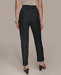 Donna Karan New York Women's Drawstring Cuffed Ankle Pants