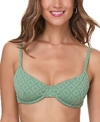 Andie Women's Bermuda Pointelle Underwire Bikini Top