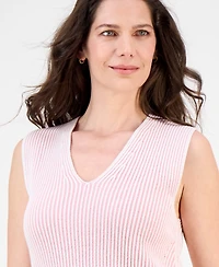 Nautica Jeans Women's Pleated V Neck Sweater