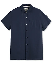 Scotch & Soda Men's Regular-Fit Button-Down Linen Shirt