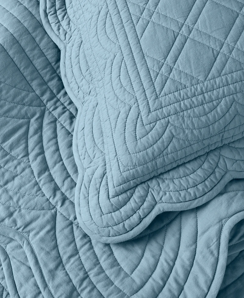 Charter Club Bailey Scallop 3-Pc. Quilt Set, Full/Queen, Exclusively at Macy's