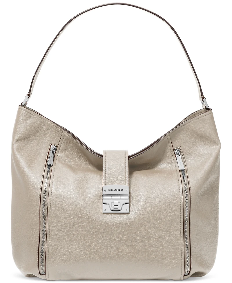 Michael Kors Addie Extra Large Leather Hobo Shoulder Bag