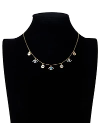 Unwritten Cubic Zirconia Evil Eye Charm Necklace
