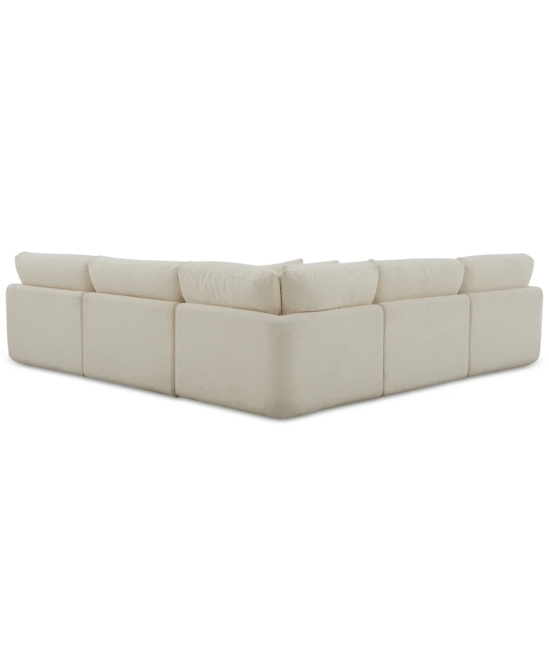 Daryll 5-Pc. Fabric L Sectional, Exclusively at Macy's
